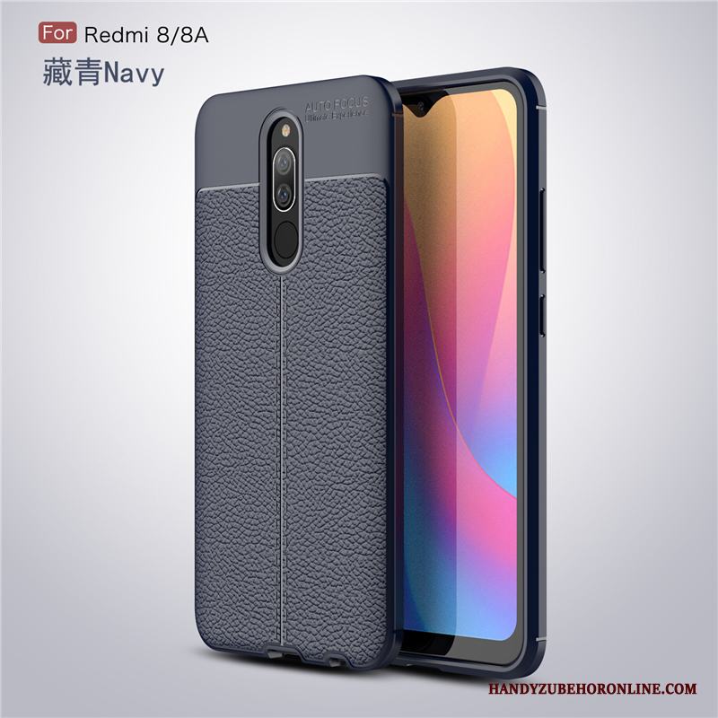 Redmi 8 Skal Skydd Fodral Mjuk Röd Trend Business Liten