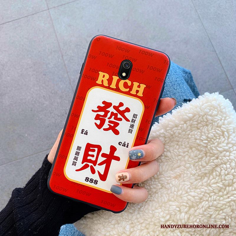 Redmi 8a Skal Silikon Kreativa Par Mjuk Röd Skydd Fallskydd