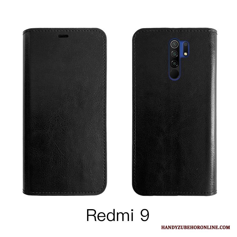 Redmi 9 Business Röd Skal Telefon Fodral Skydd All Inclusive Läder