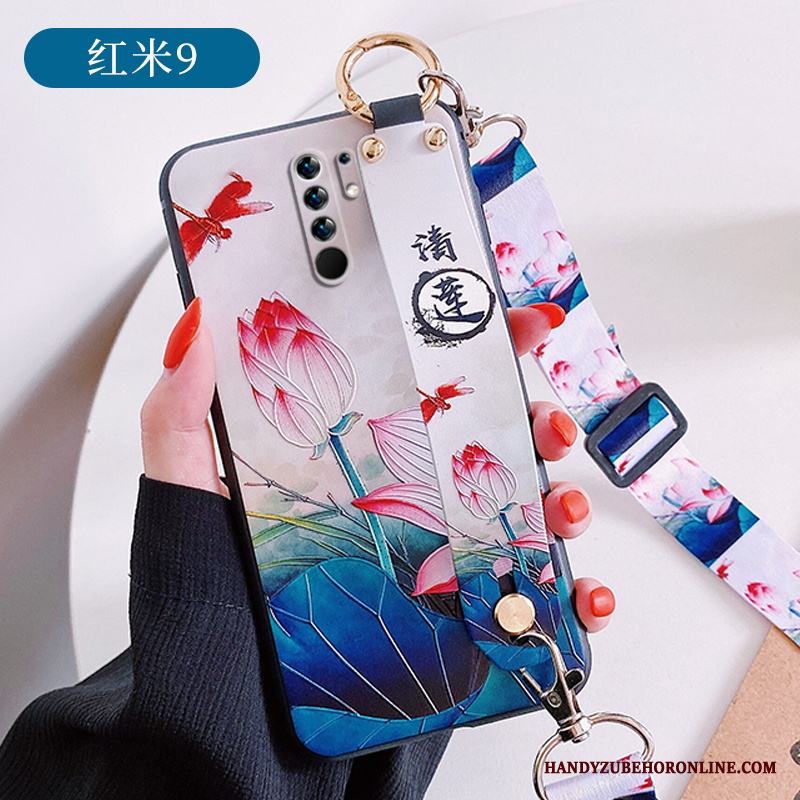 Redmi 9 Kinesisk Stil Kreativa Skal Telefon All Inclusive Rosa Mobil Telefon Lättnad