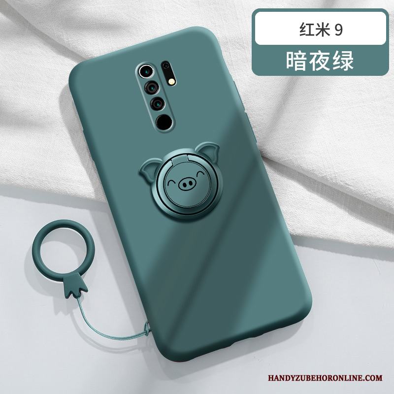 Redmi 9 Skal Telefon Support Magnetic Fodral Röd Kreativa Söt