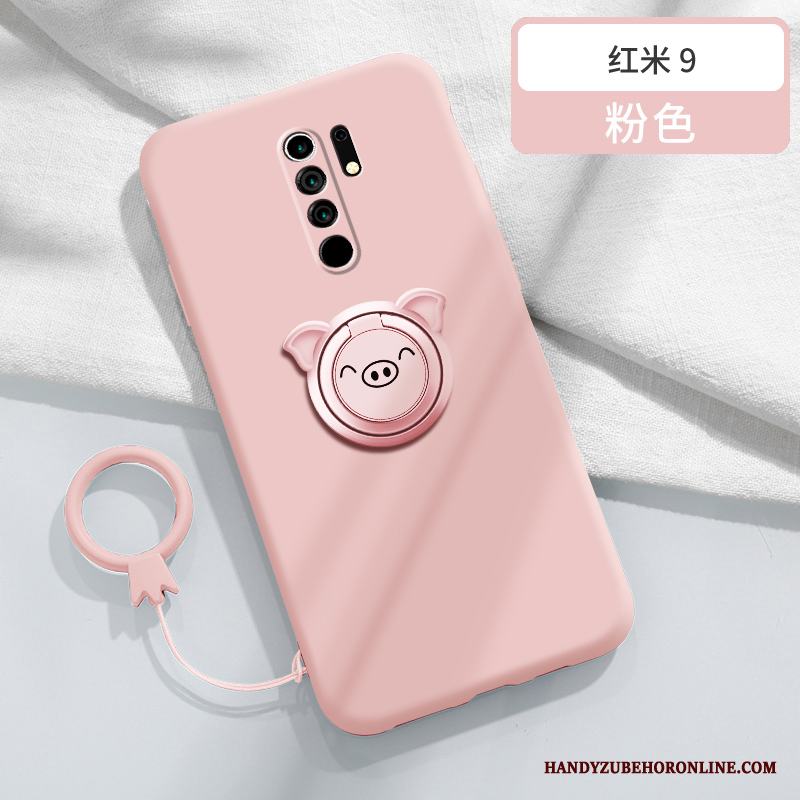 Redmi 9 Skal Telefon Support Magnetic Fodral Röd Kreativa Söt