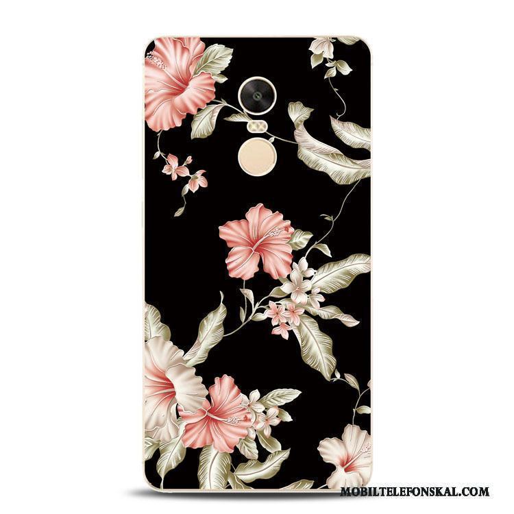 Redmi Note 4x Blommor Färg Mjuk Lättnad Skal Silikon Liten