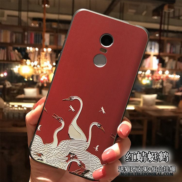 Redmi Note 4x Nubuck Skal Röd Telefon Mjuk Lättnad All Inclusive