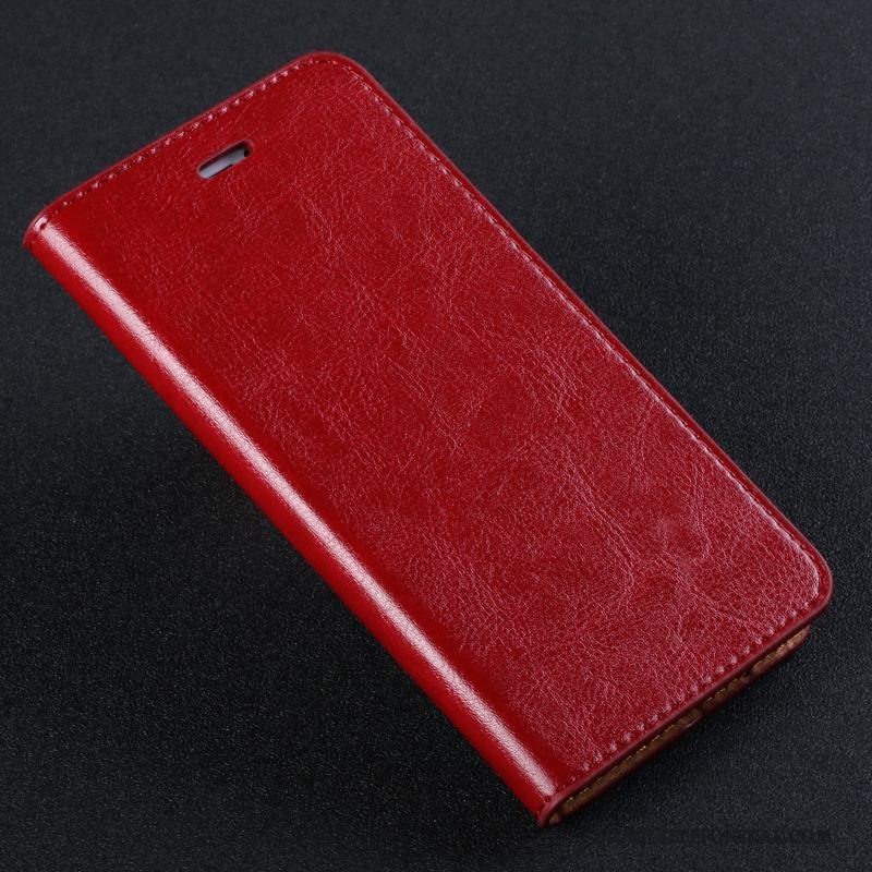 Redmi Note 4x Skal Telefon Fodral Brun Clamshell Liten Röd Skydd