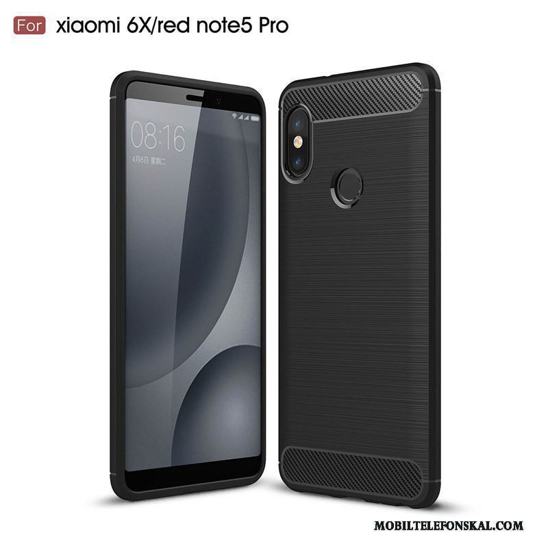 Redmi Note 5 Pro Mjuk Kostfiber Röd Skydd All Inclusive Skal Fodral