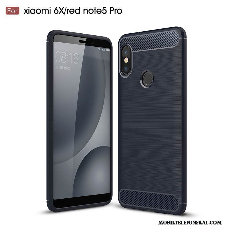 Redmi Note 5 Pro Mjuk Kostfiber Röd Skydd All Inclusive Skal Fodral