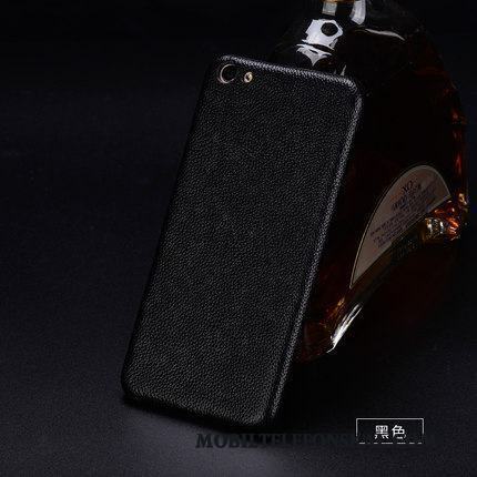 Redmi Note 5 Pro Skal Telefon Fodral Lyxiga Litchi Hård Äkta Läder Röd