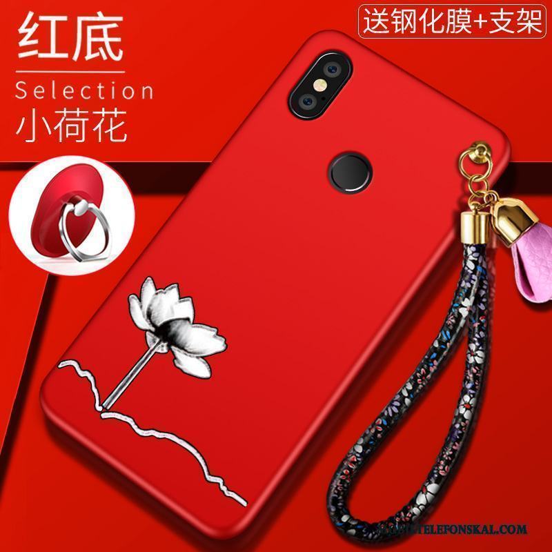 Redmi Note 5 Skal Röd Kreativa All Inclusive Liten Skydd Nubuck Personlighet