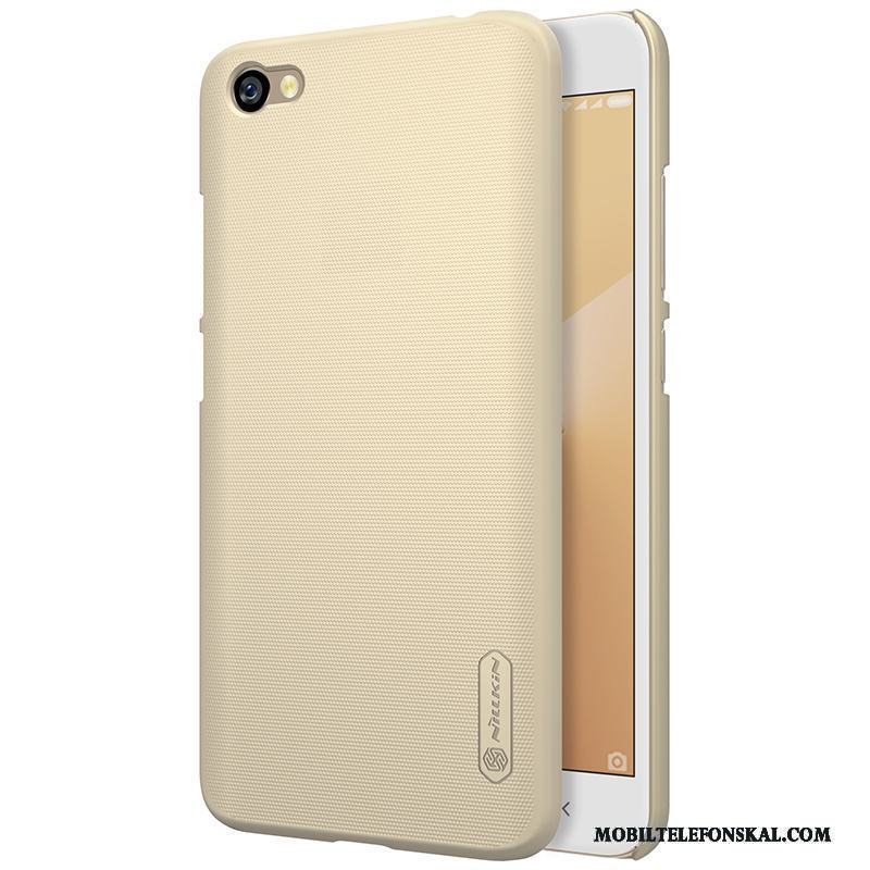 Redmi Note 5a Fodral Nubuck Skydd Vit Hög Guld Skal