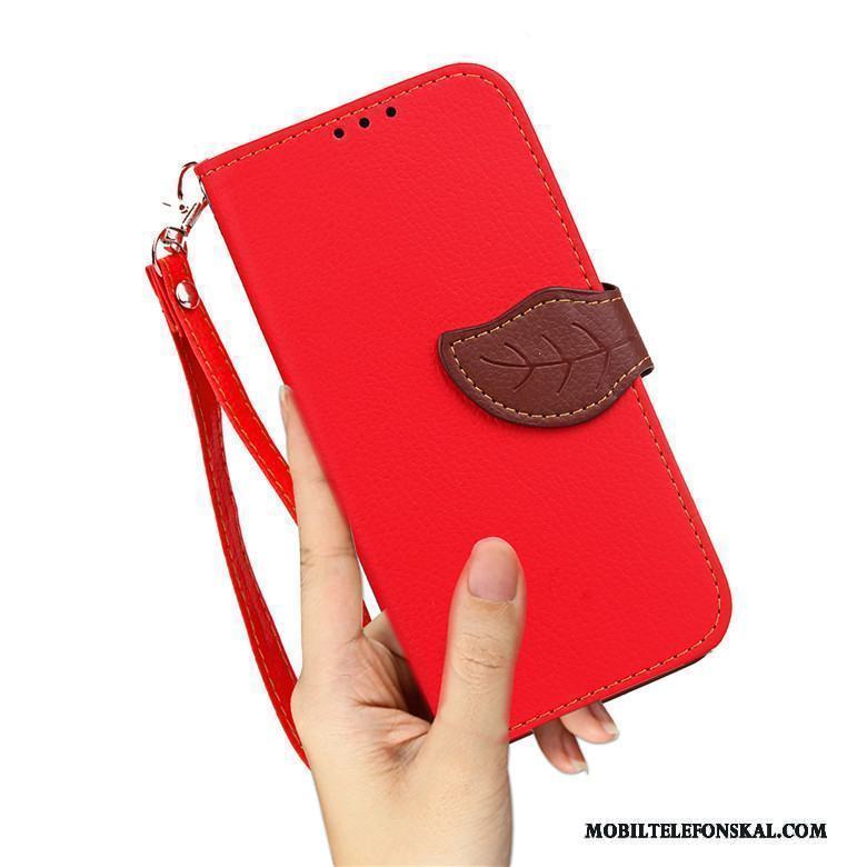 Redmi Note 5a Läderfodral Fallskydd Liten All Inclusive Röd Clamshell Skal Telefon