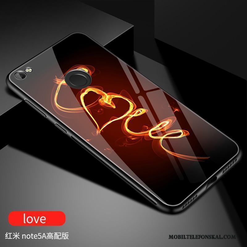 Redmi Note 5a Röd Glas All Inclusive Liten Skal Telefon Svart Trend