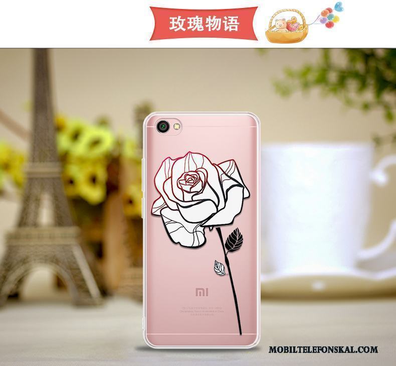 Redmi Note 5a Skal Rosa Fallskydd Transparent Fodral Liten Silikon All Inclusive