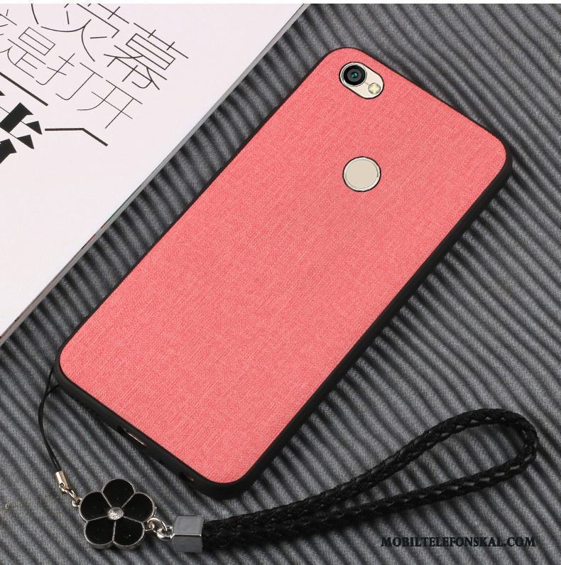 Redmi Note 5a Skydd Silikon Skal Telefon Blå Liten Läder Fodral
