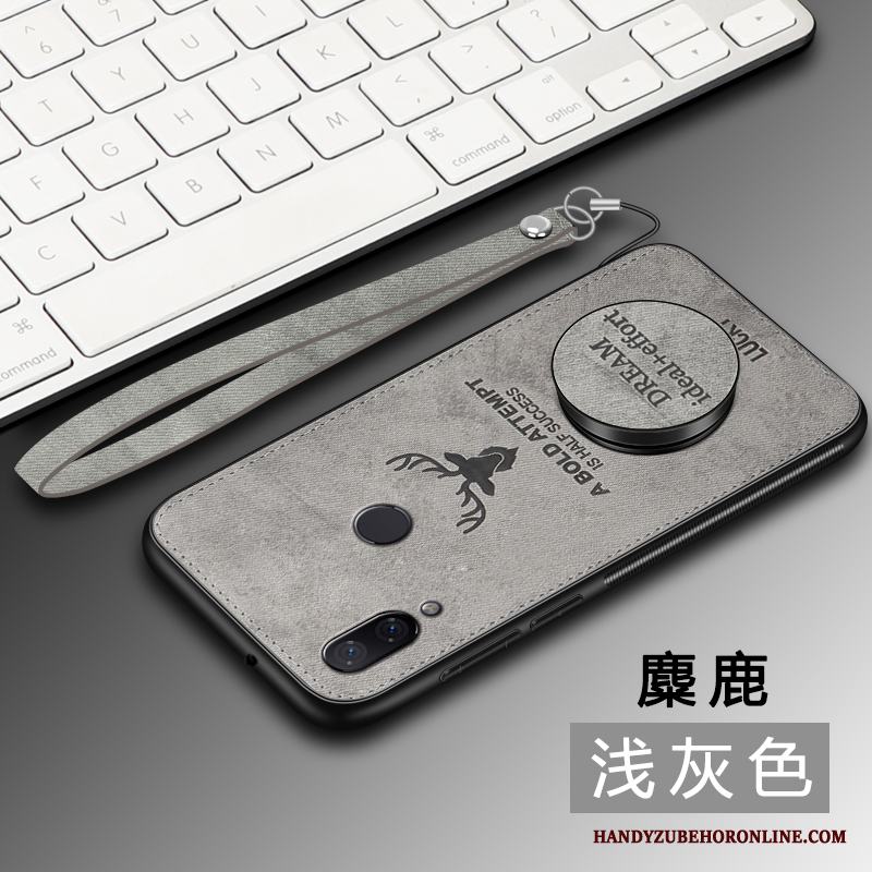 Redmi Note 7 Fallskydd Kreativa Röd Duk Trend Varumärke Skal Telefon All Inclusive