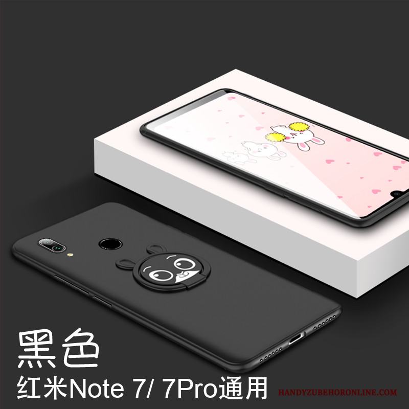 Redmi Note 7 Fodral Skydd Tecknat Support Skal Telefon Pu Fallskydd