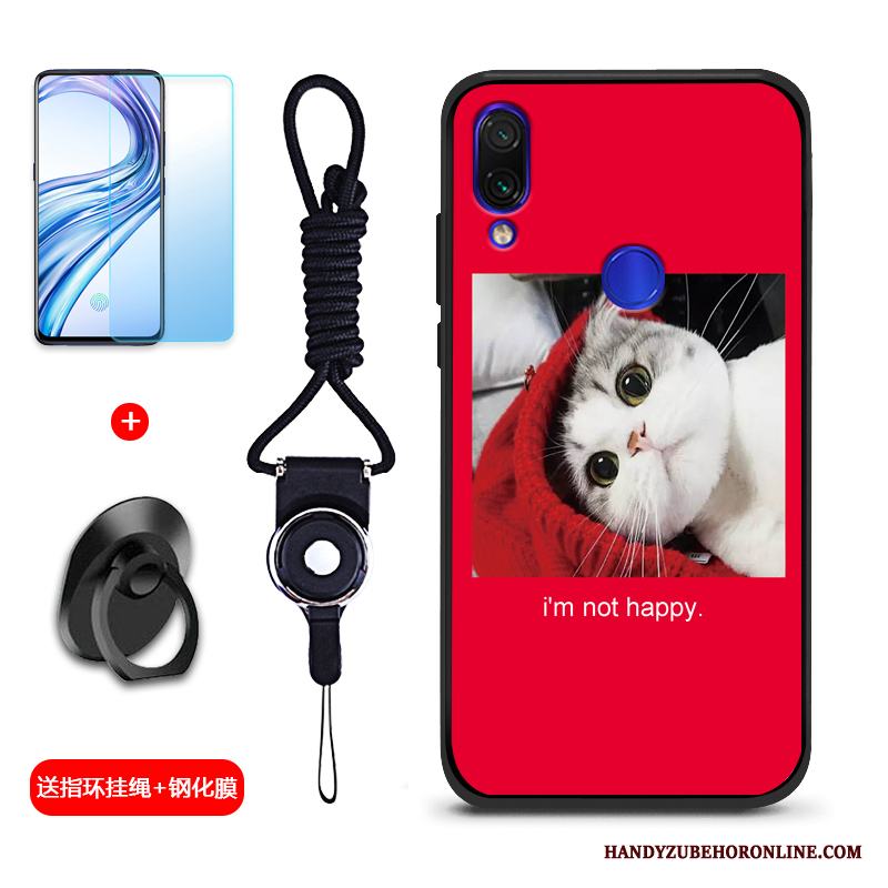 Redmi Note 7 Silikon Trend Kreativa Skal Telefon Mjuk Röd Skydd