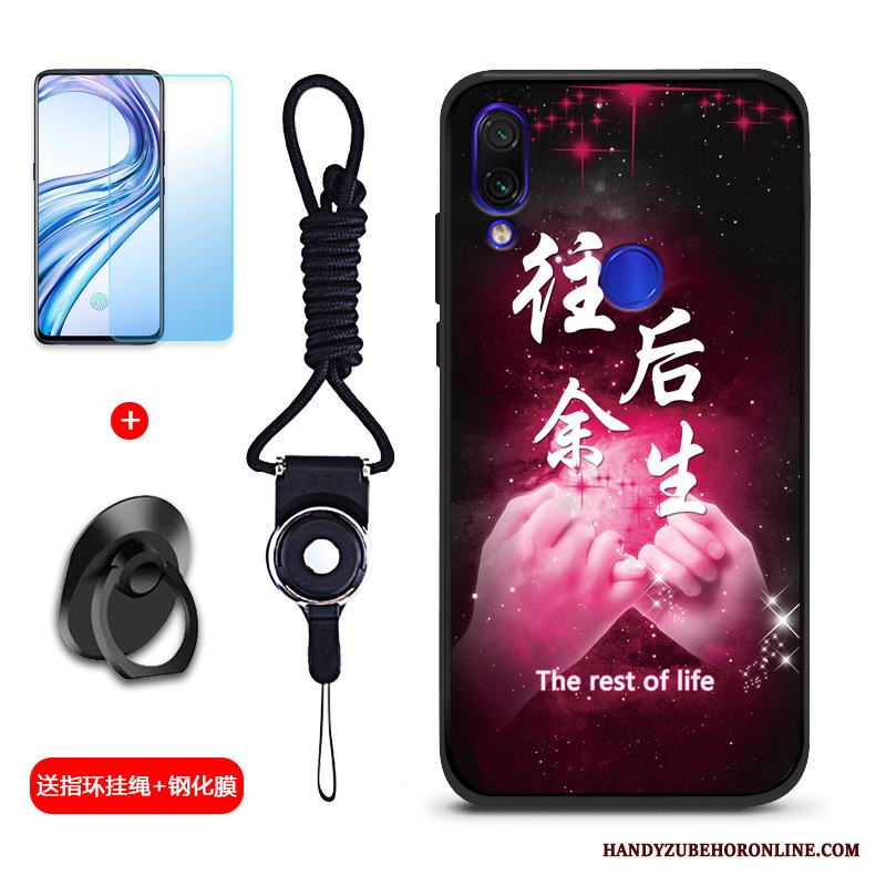 Redmi Note 7 Silikon Trend Kreativa Skal Telefon Mjuk Röd Skydd