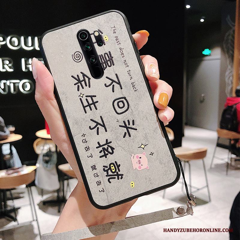 Redmi Note 8 Pro Mönster Röd All Inclusive Härdning Skärmskydd Film Duk Skal Telefon