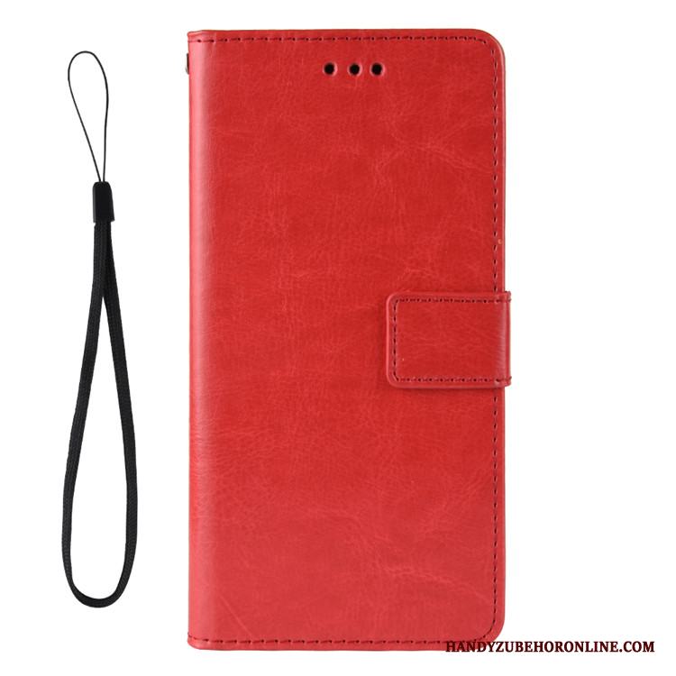 Redmi Note 8 Pro Skal Plånbok Liten Täcka Skydd Mönster Läderfodral Röd