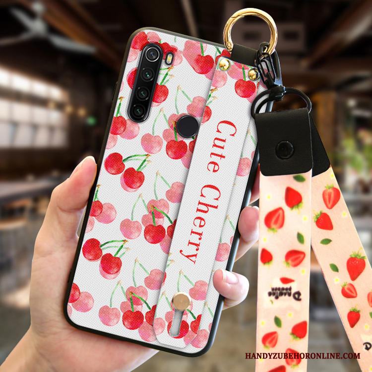 Redmi Note 8t Skal Vit Silikon Telefon Röd Persika All Inclusive