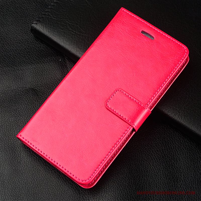 Redmi Note 9 All Inclusive Läderfodral Skal Högt Utbud Personlighet Röd Plånbok
