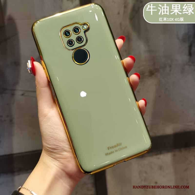 Redmi Note 9 Skal Telefon Silikon All Inclusive Liten Net Red Slim Guld