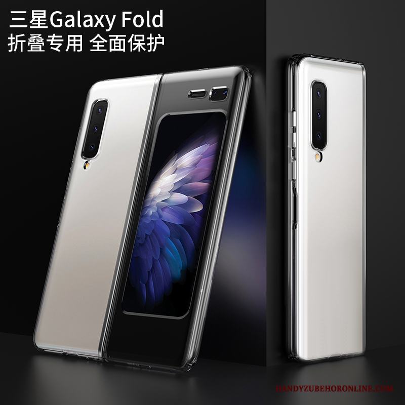 Samsung Fold Stjärna Transparent Fodral All Inclusive Nubuck Skal Telefon Skydd