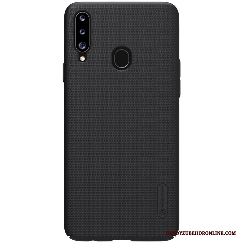 Samsung Galaxy A20s Skal Hård Stjärna Skydd Fallskydd Support Nubuck