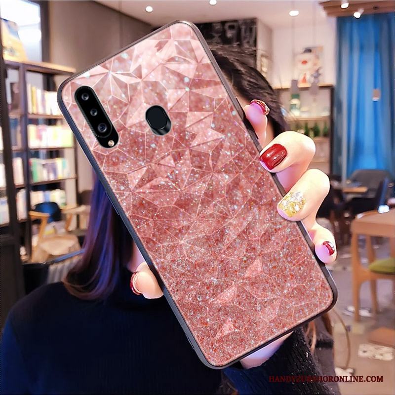 Samsung Galaxy A20s Skal Telefon Fallskydd Liten Diamantform Kyla Hängsmycken Polka Dot