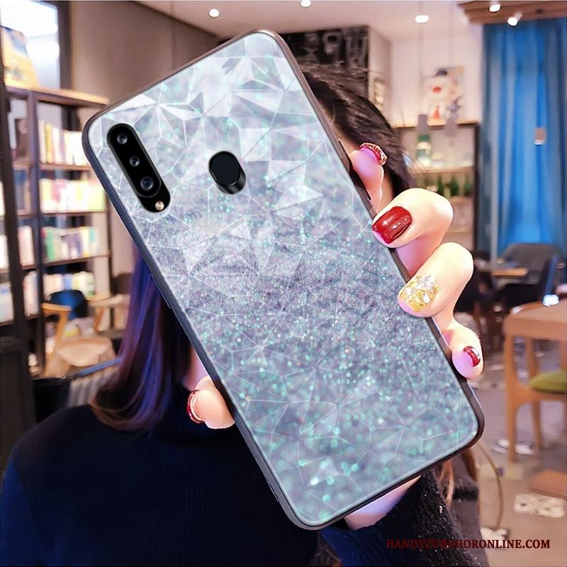 Samsung Galaxy A20s Skal Telefon Fallskydd Liten Diamantform Kyla Hängsmycken Polka Dot