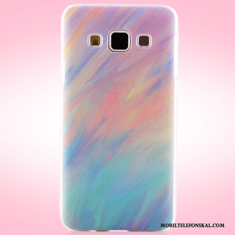 Samsung Galaxy A3 2015 Hård Stjärna Nubuck Skal Telefon Purpur Fodral