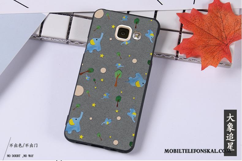 Samsung Galaxy A3 2016 Skal Svart Telefon Skydd Hängsmycken Stjärna Mjuk