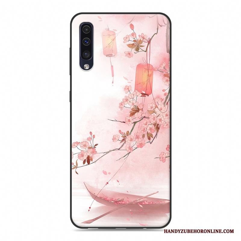 Samsung Galaxy A30s Kinesisk Stil Kreativa Skydd Personlighet Vit Fodral Skal Telefon