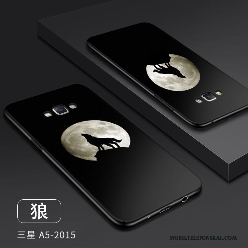 Samsung Galaxy A5 2015 Fodral Skydd Skal Telefon Tunn All Inclusive Nubuck Svart