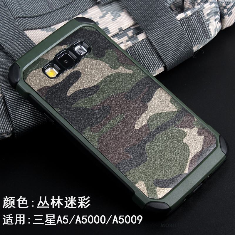 Samsung Galaxy A5 2015 Fodral Skydd Trend Skal Kamouflage Blå Kreativa