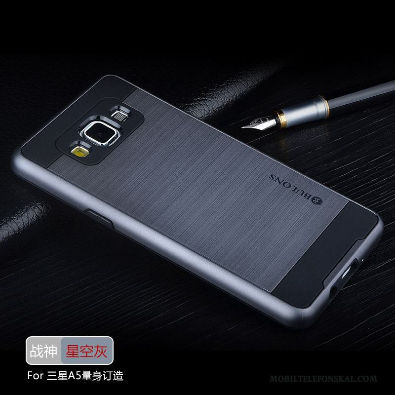 Samsung Galaxy A5 2015 Mjuk Grå Skal Telefon Stjärna Silver Fodral Silikon
