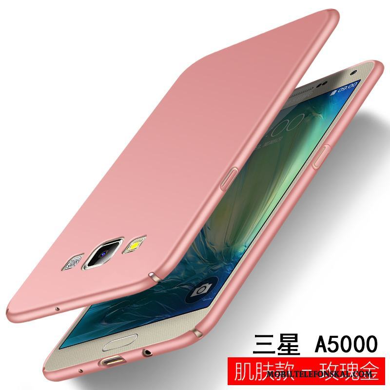 Samsung Galaxy A5 2015 Silikon Vacker Hård Rosa Guld Stjärna Skal Fallskydd