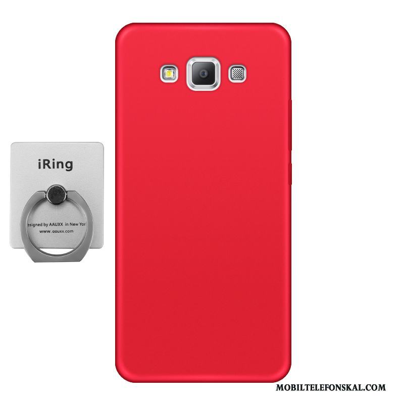 Samsung Galaxy A5 2015 Skal All Inclusive Nubuck Enkel Grön Silikon Fodral Skydd