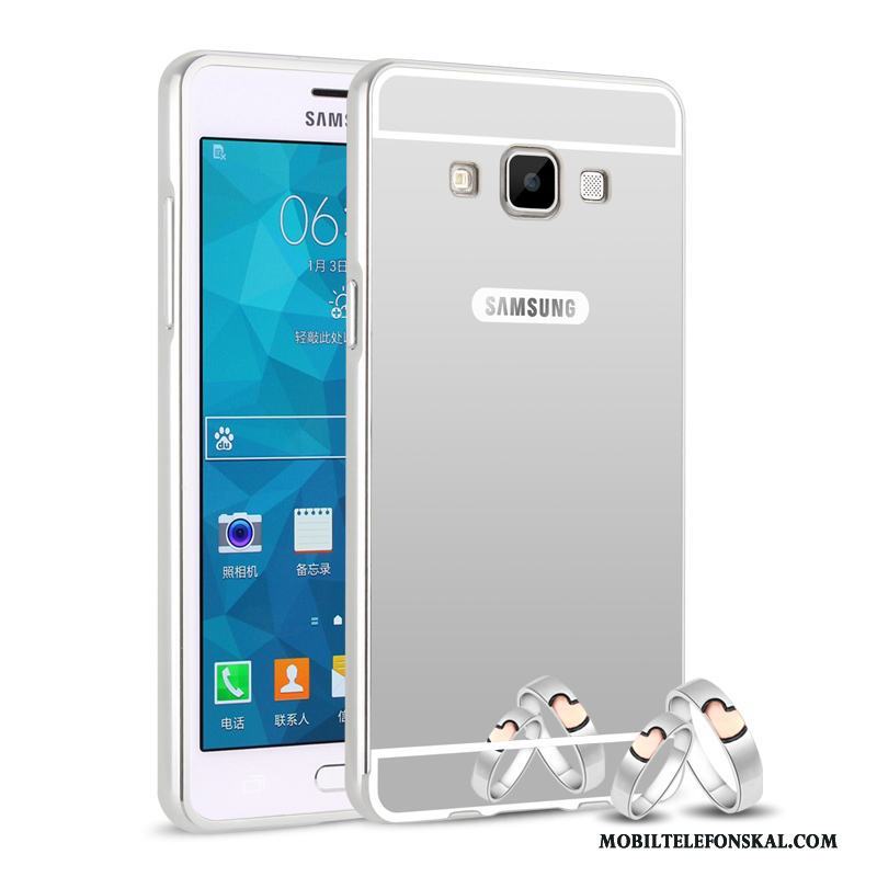 Samsung Galaxy A5 2015 Skal Stjärna Frame Bakre Omslag Fallskydd Fodral Svart Metall