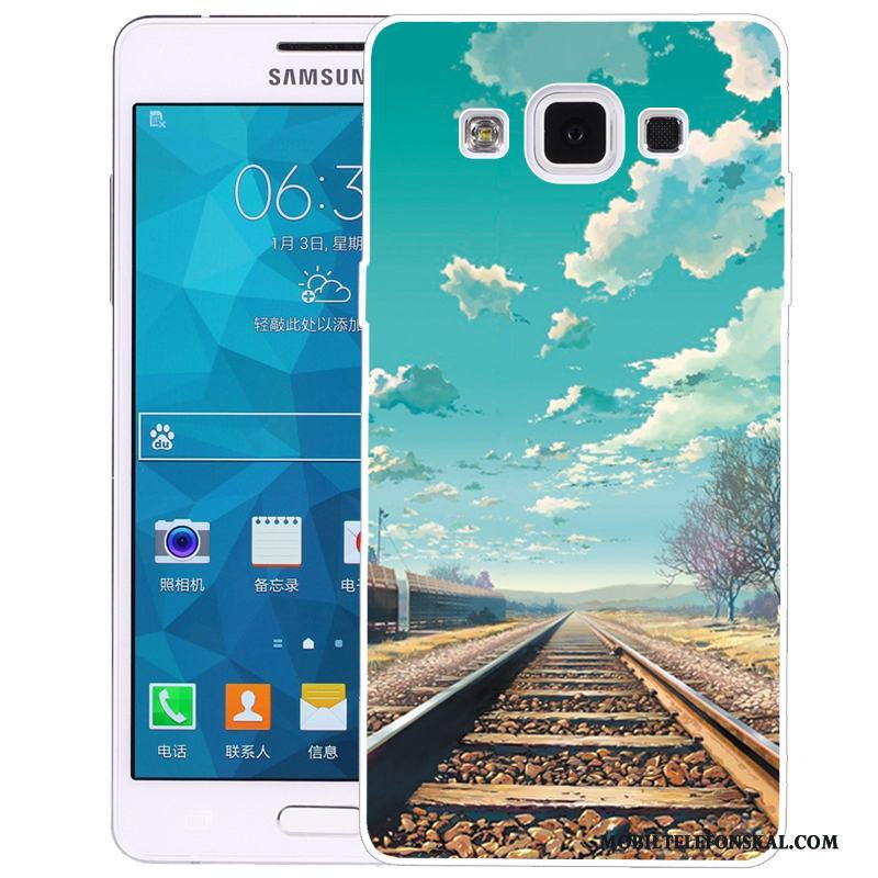 Samsung Galaxy A5 2015 Skydd Rosa Mobil Telefon Skal Mjuk Stjärna Fodral