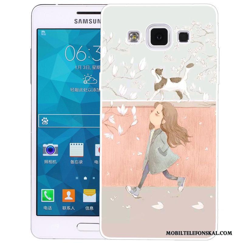 Samsung Galaxy A5 2015 Skydd Rosa Mobil Telefon Skal Mjuk Stjärna Fodral