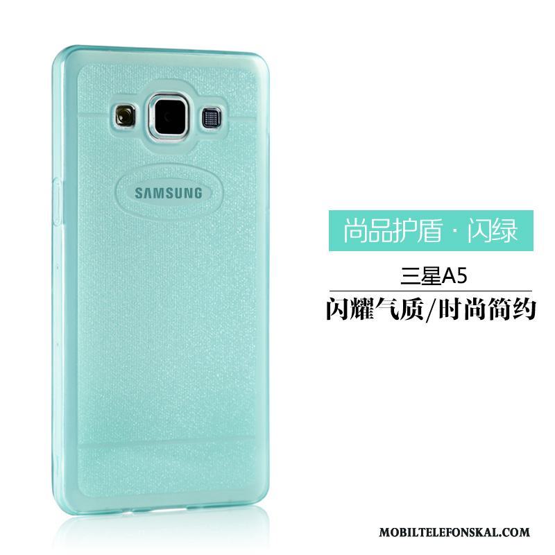 Samsung Galaxy A5 2015 Skydd Skal Telefon Transparent Mjuk Rosa Silikon Stjärna