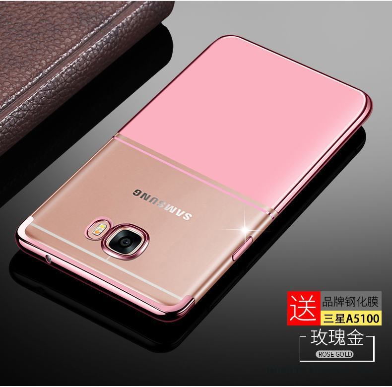 Samsung Galaxy A5 2016 Nubuck Trend Tunn Stjärna Fodral Skal Mjuk