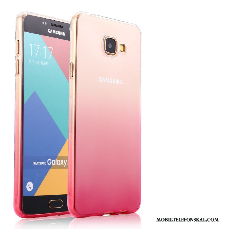 Samsung Galaxy A5 2016 Stjärna Silikon Skal Mjuk Skydd Röd Fodral