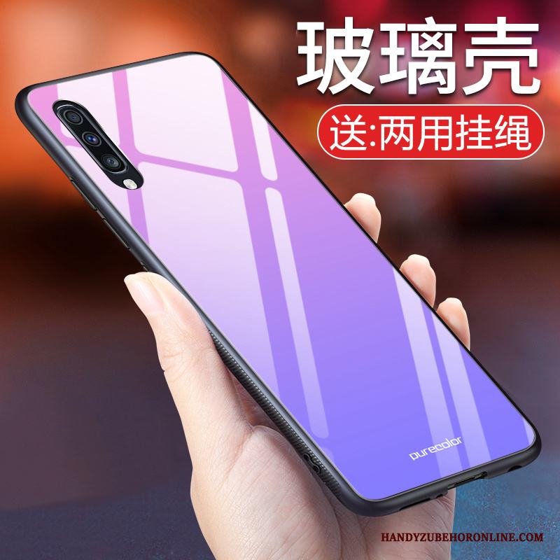 Samsung Galaxy A50 Fallskydd Gradient Mjuk Skal Telefon Enkel Kreativa Glas