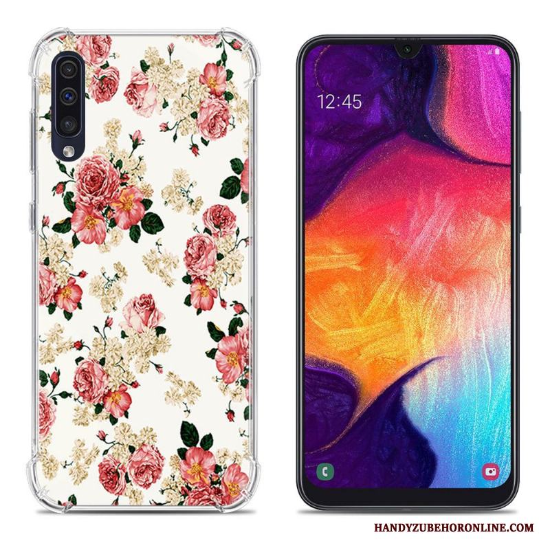 Samsung Galaxy A50 Mobil Telefon Fallskydd Rosa Fodral Målade Kreativa Skal