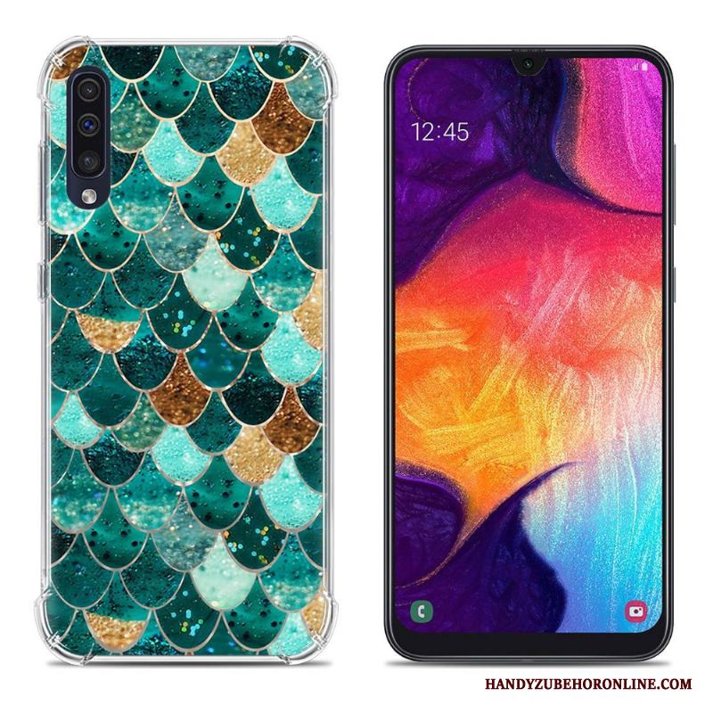 Samsung Galaxy A50 Mobil Telefon Fallskydd Rosa Fodral Målade Kreativa Skal