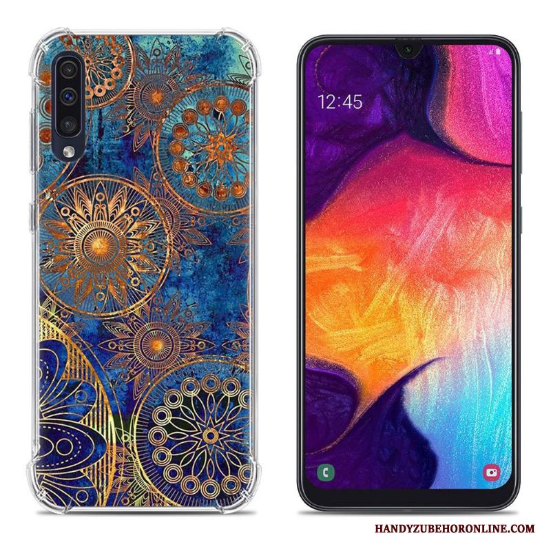 Samsung Galaxy A50 Mobil Telefon Fallskydd Rosa Fodral Målade Kreativa Skal