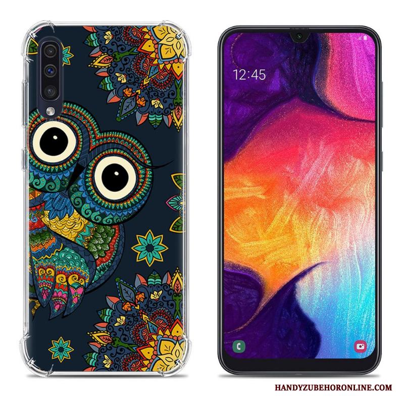 Samsung Galaxy A50 Mobil Telefon Fallskydd Rosa Fodral Målade Kreativa Skal